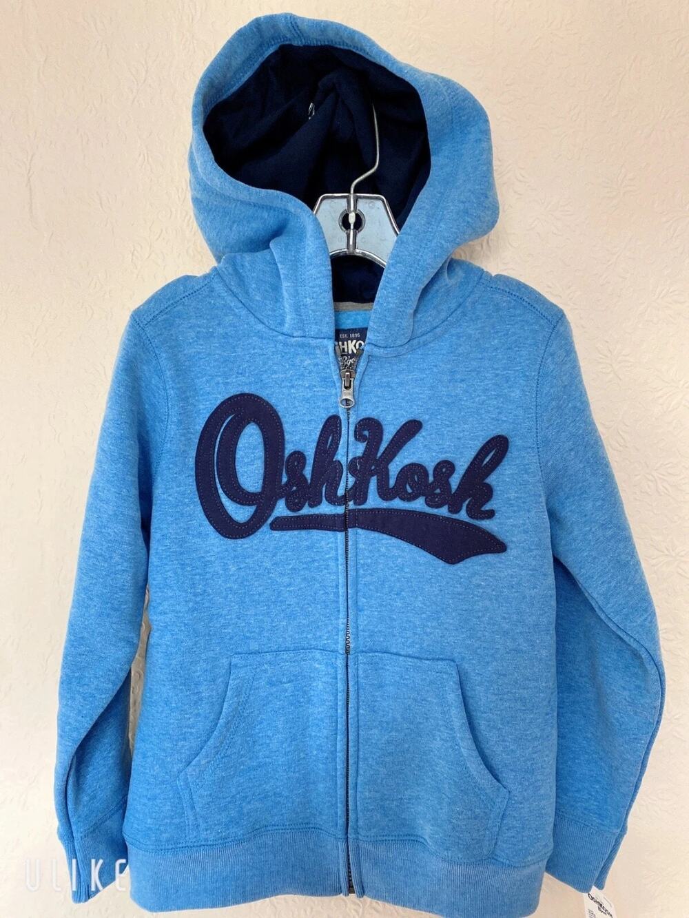 NWT Jacket Oshkosh Kid - Logo Zip Jacket in Blue Size 6